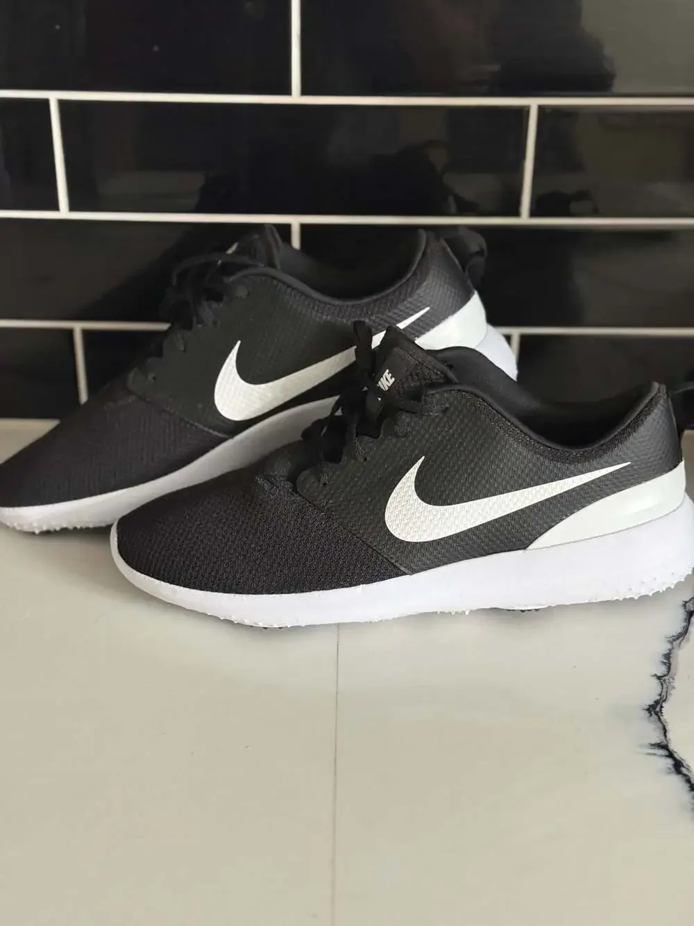 Nike Roshe G Men's Spikeless Golf Shoes Black/White AA1837-001